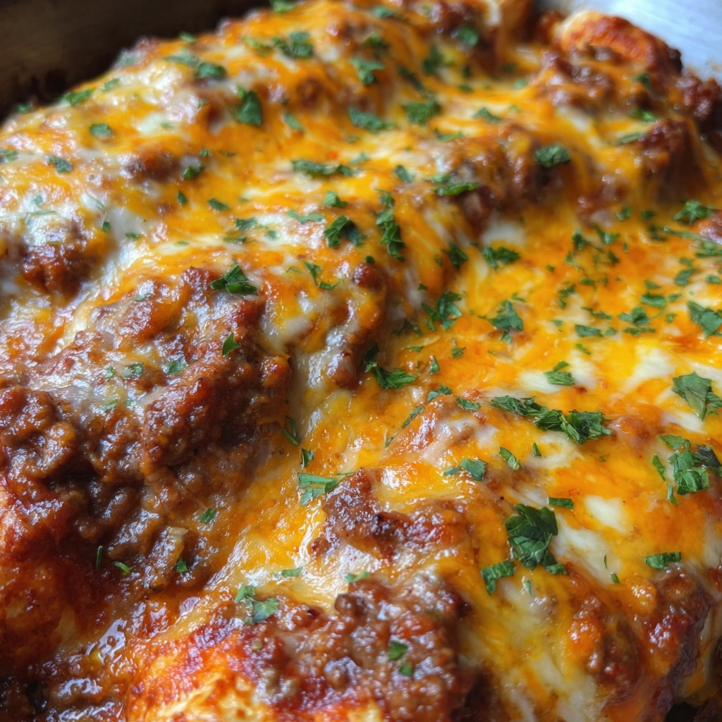 Sliced enchiladas with gooey cheese and seasoned beef inside