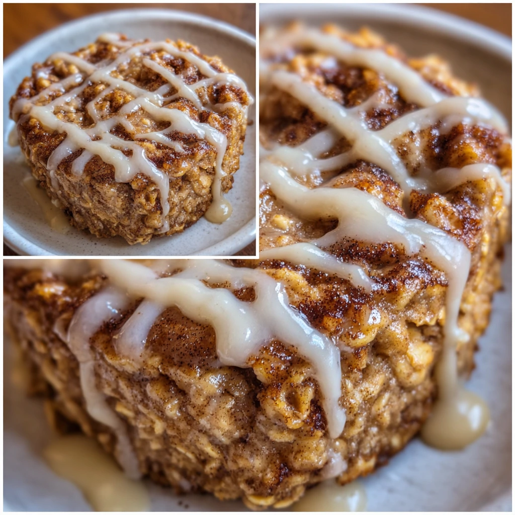 Individual oatmeal bakes in muffin form, fresh from the oven