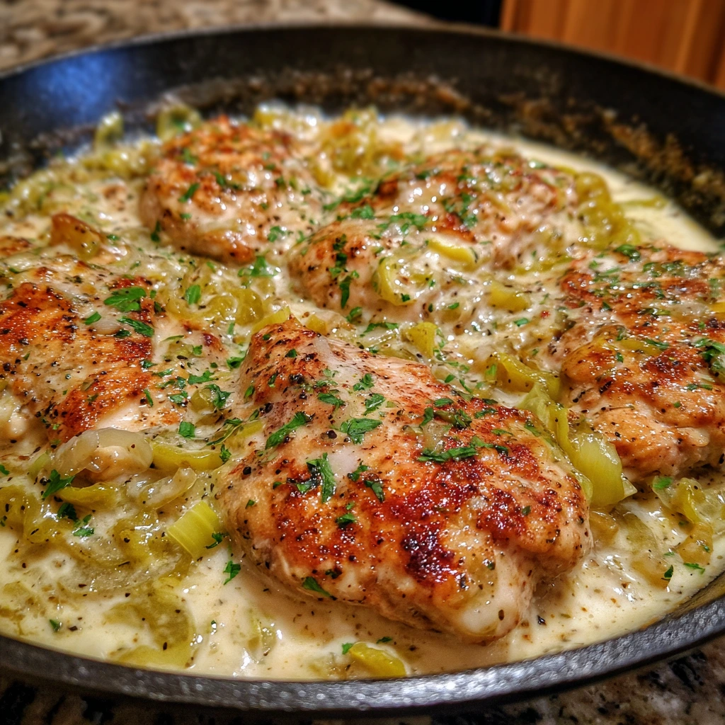 Creamy Pepperoncini Chicken Skillet