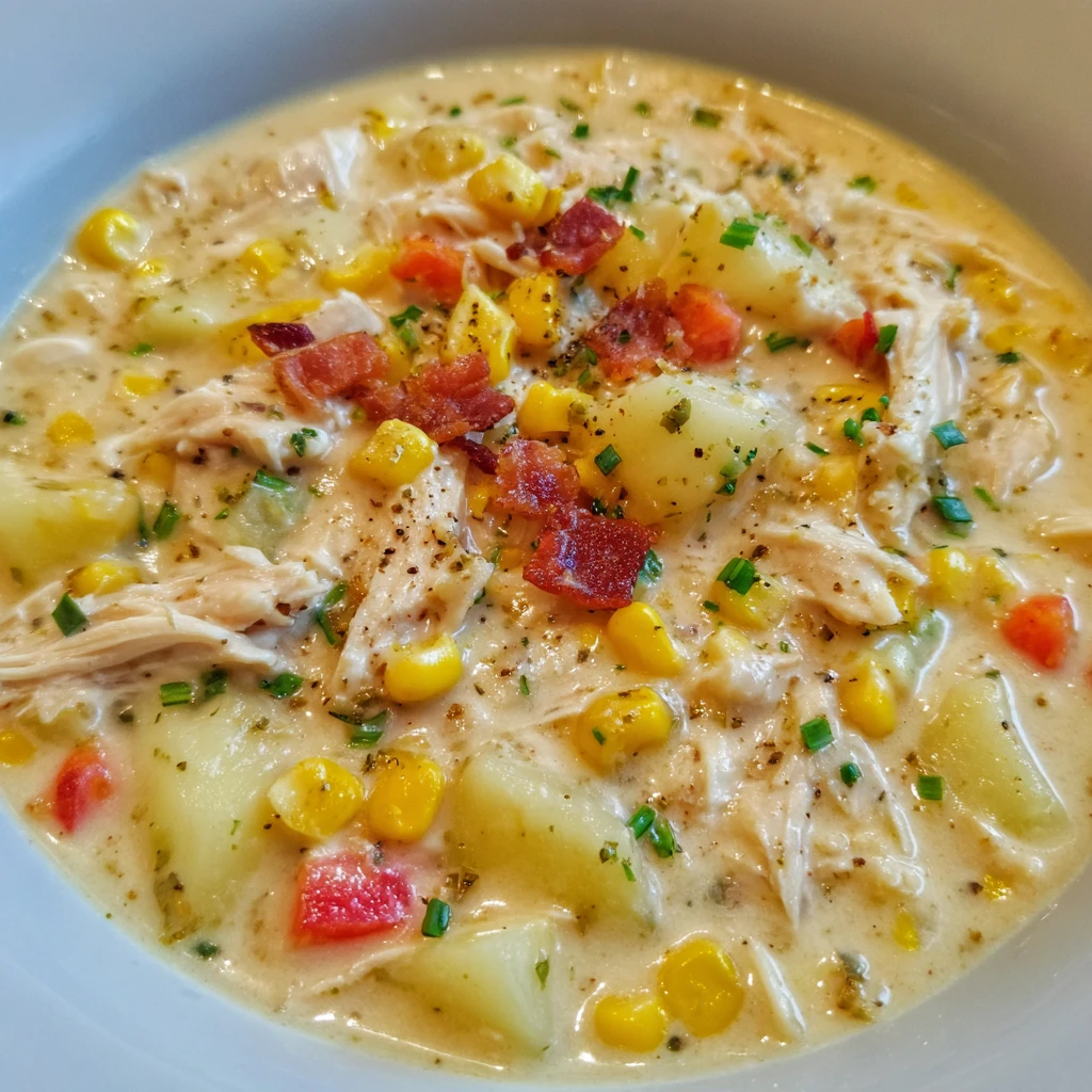 Crockpot Chicken Corn Chowder