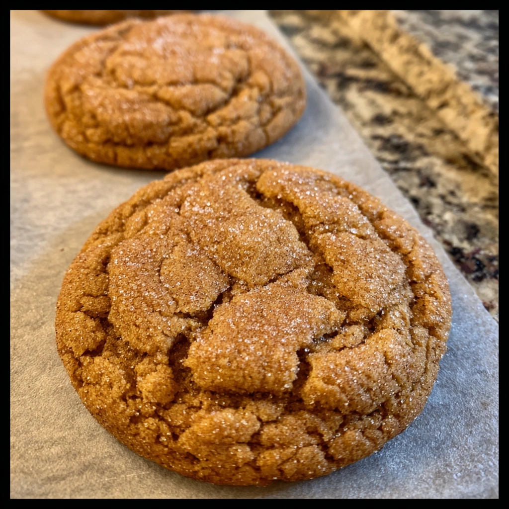 Maple cookies with sugar sprinkled on top
