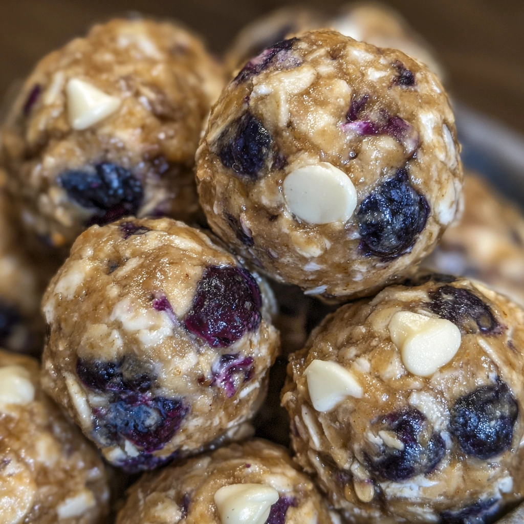 Blueberry Cheesecake Protein Bites