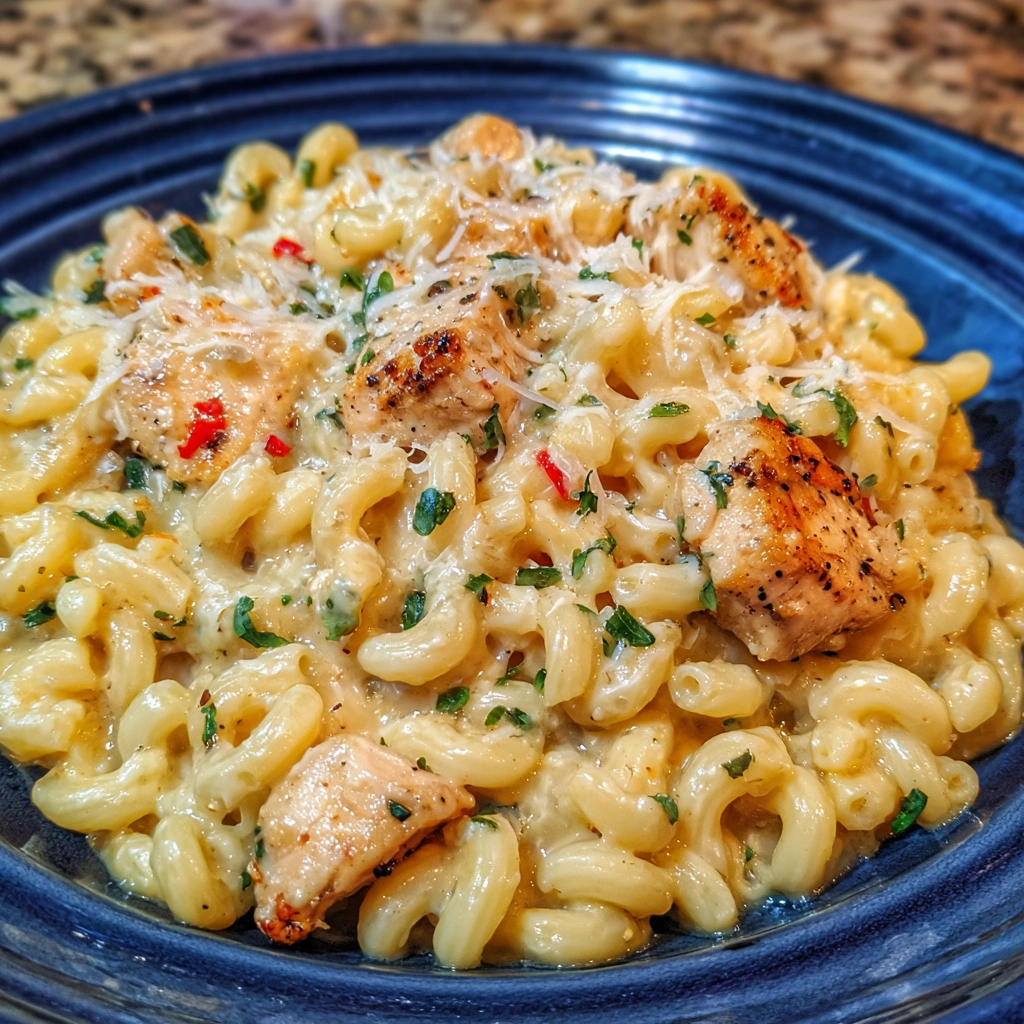 Honey Pepper Chicken Mac and Cheese