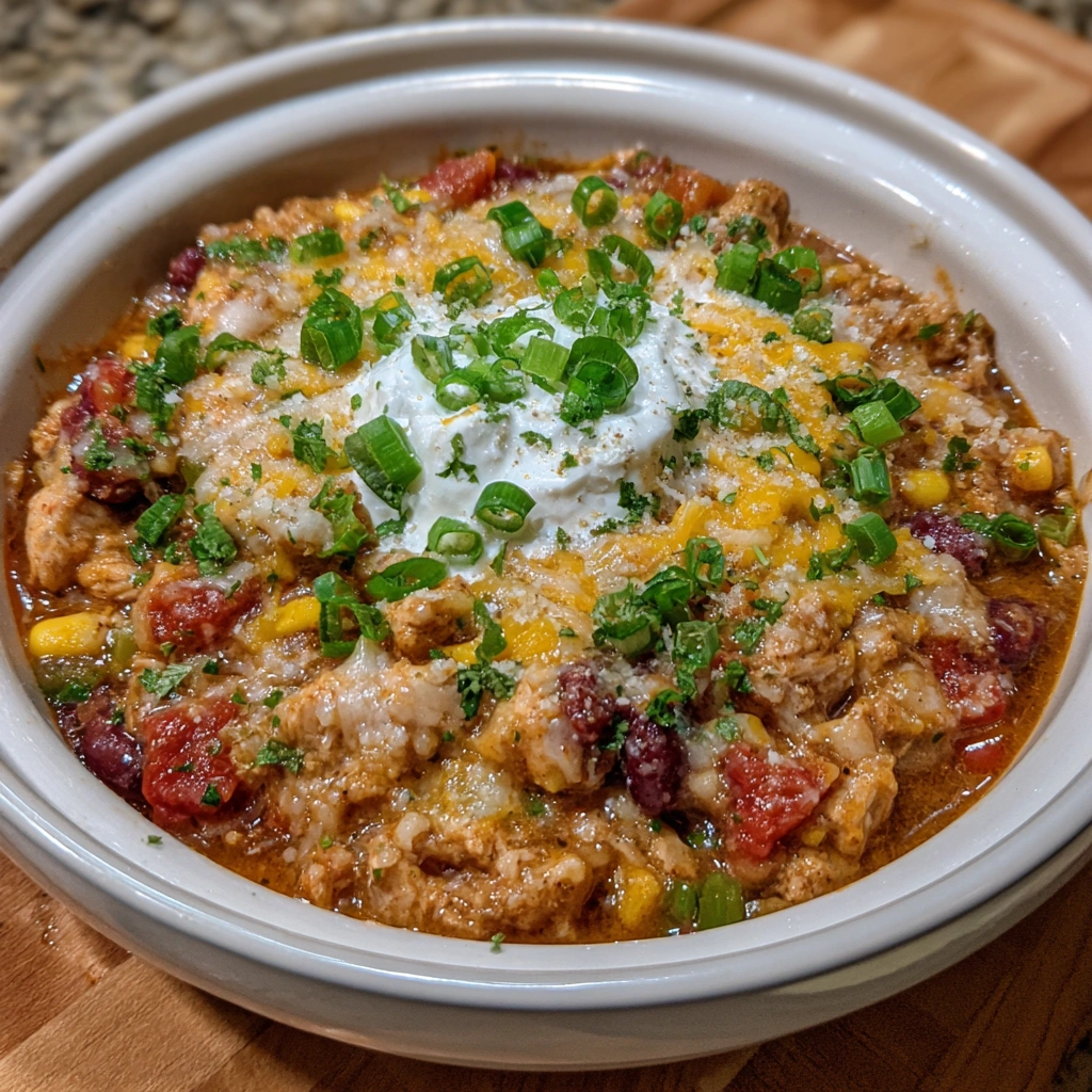 Slow Cooker Cream Cheese Crack Chicken Chili