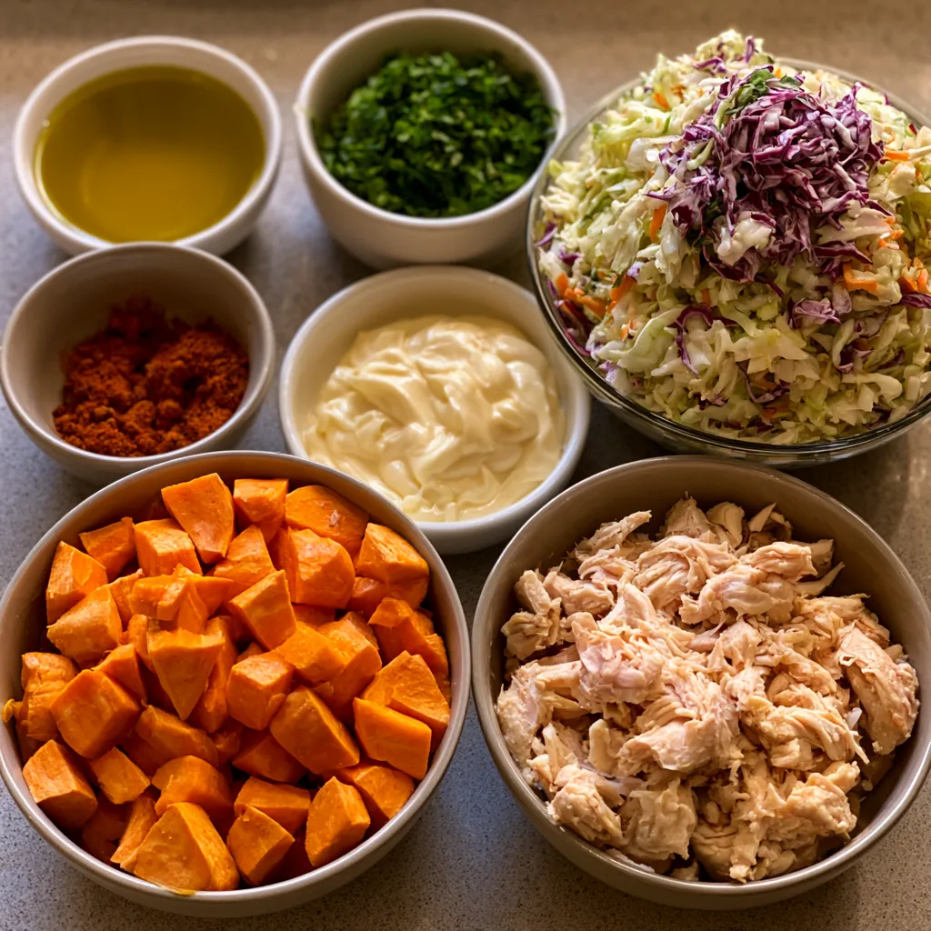 BBQ Chicken Bowls with Sweet Potatoes