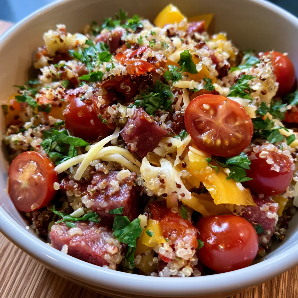 Beef Pepperoni Bowls