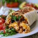 Beef and Rice Burritos