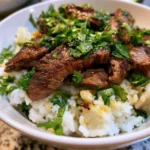 Cilantro Lime Beef and Rice Bowls