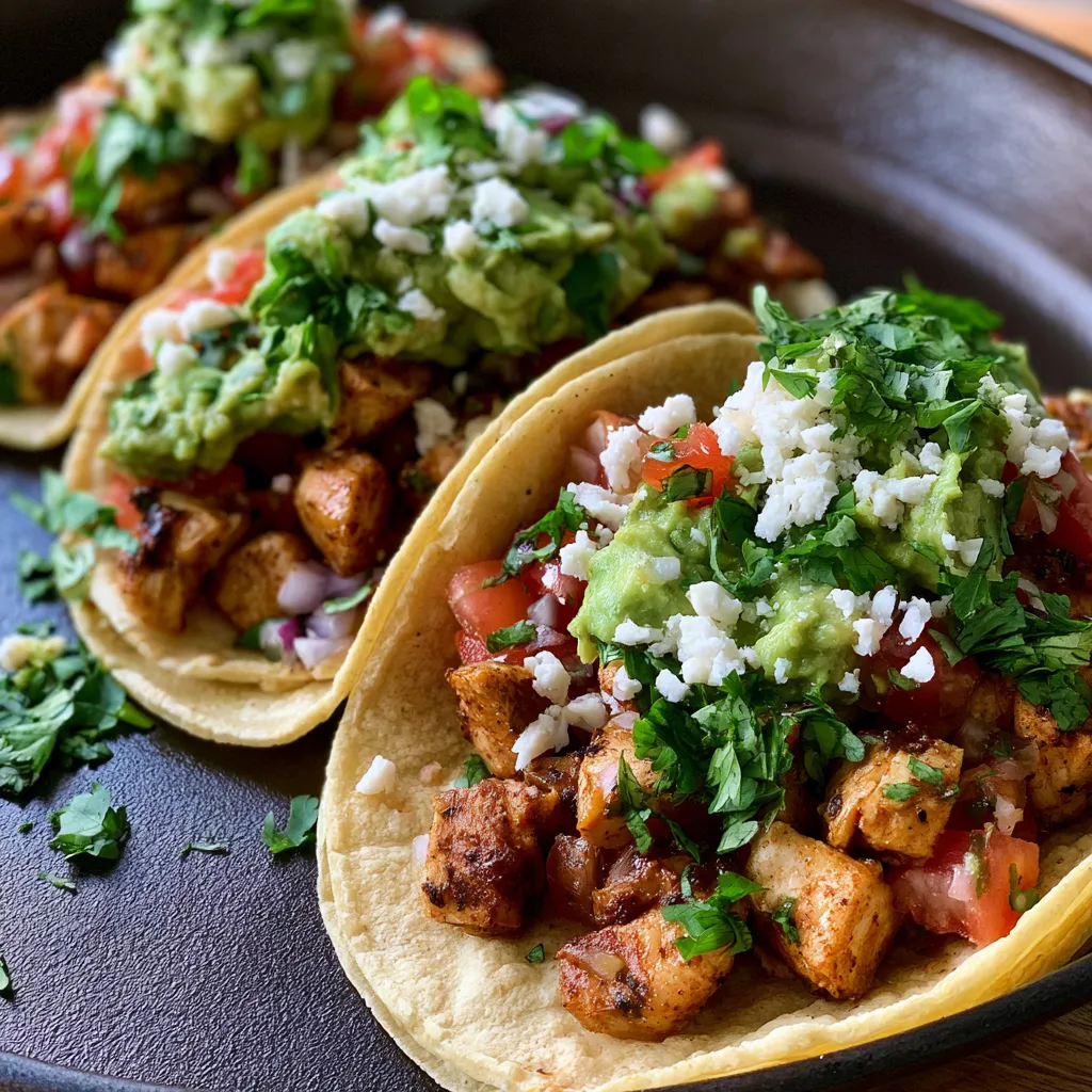 Authentic Chicken Street Tacos