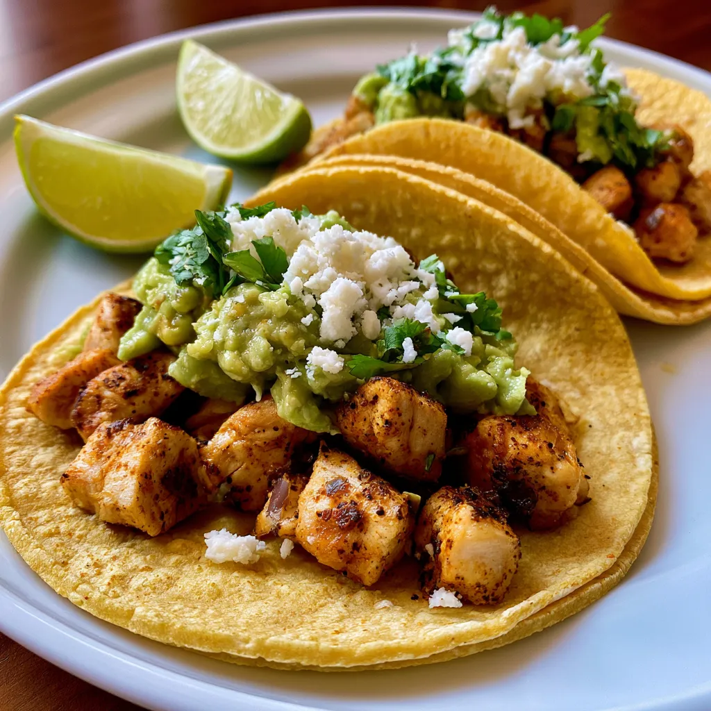 Authentic Chicken Street Tacos