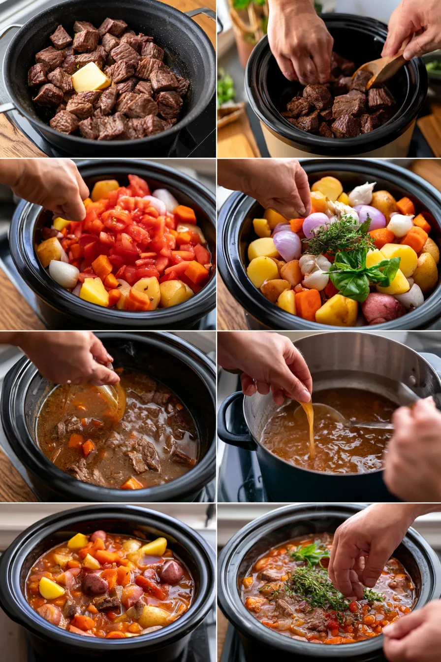 Beef and Vegetable Crockpot Soup