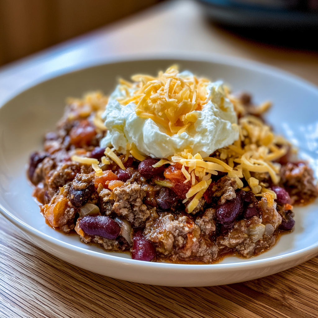 Cream Cheese Beef Chili