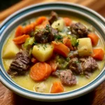Creamy Beef and Vegetable Soup