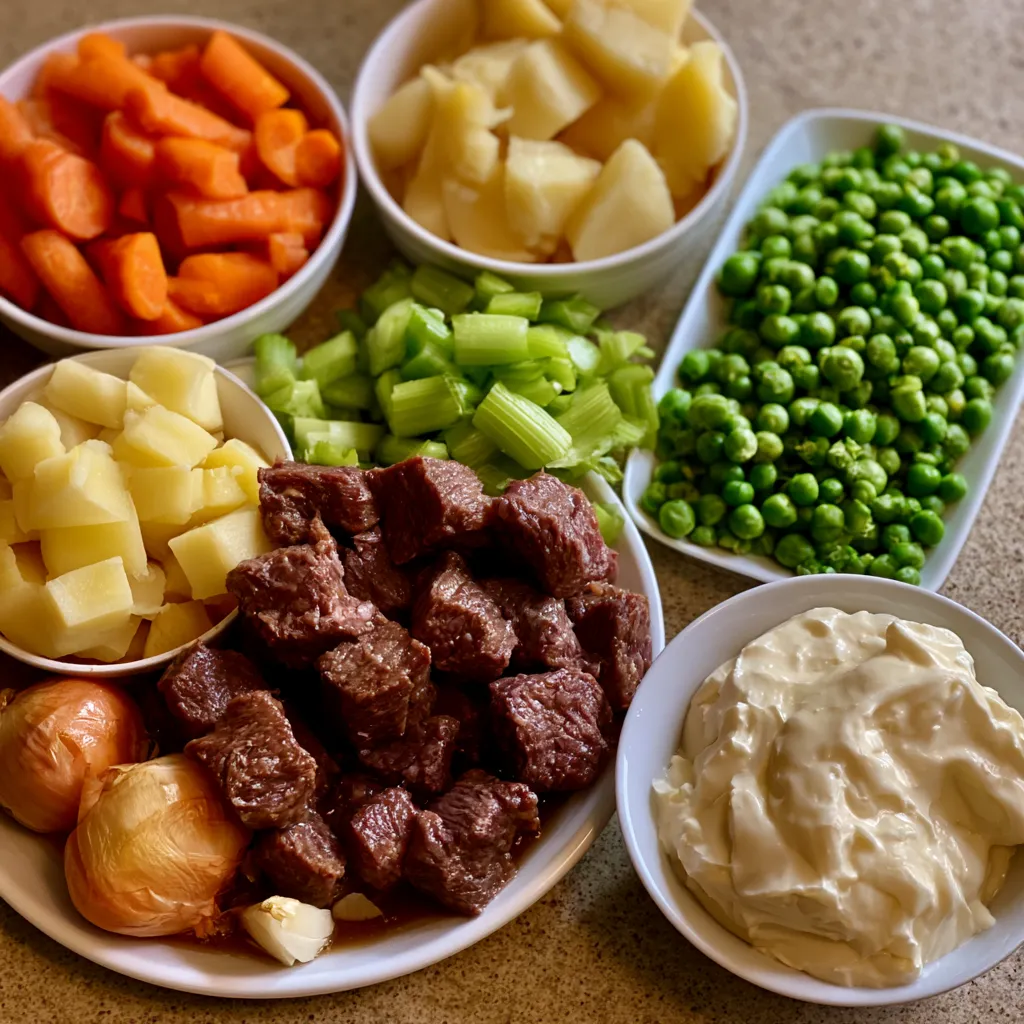 Creamy Beef and Vegetable Soup