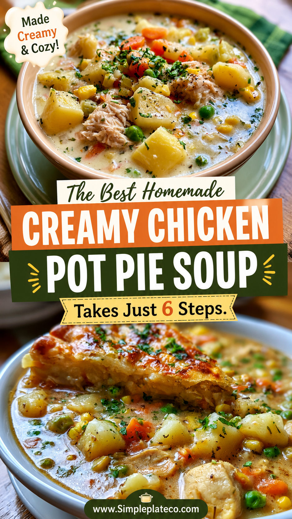 Creamy Chicken Pot Pie Soup