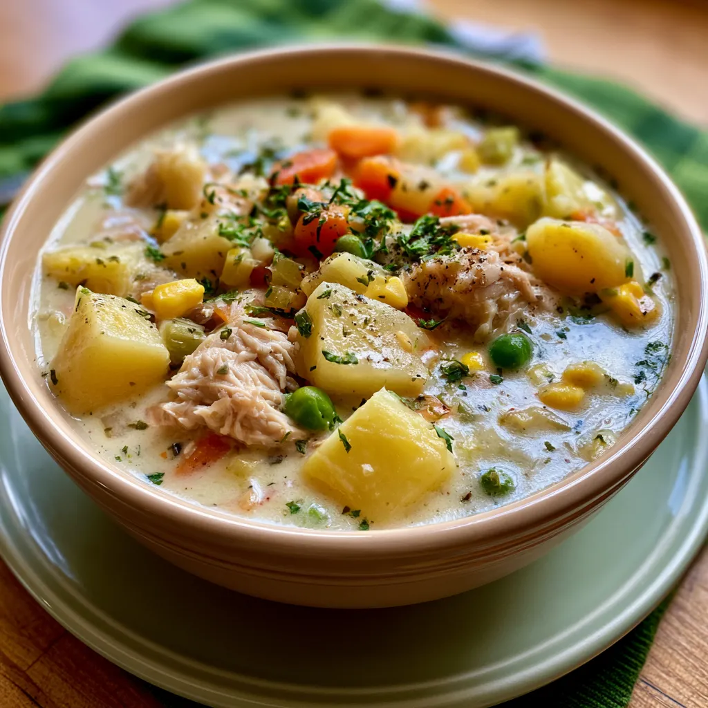Creamy Chicken Pot Pie Soup