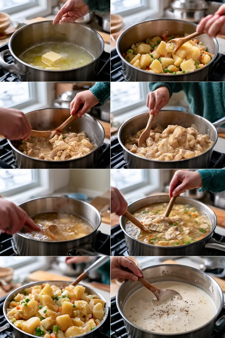 Creamy Chicken Pot Pie Soup