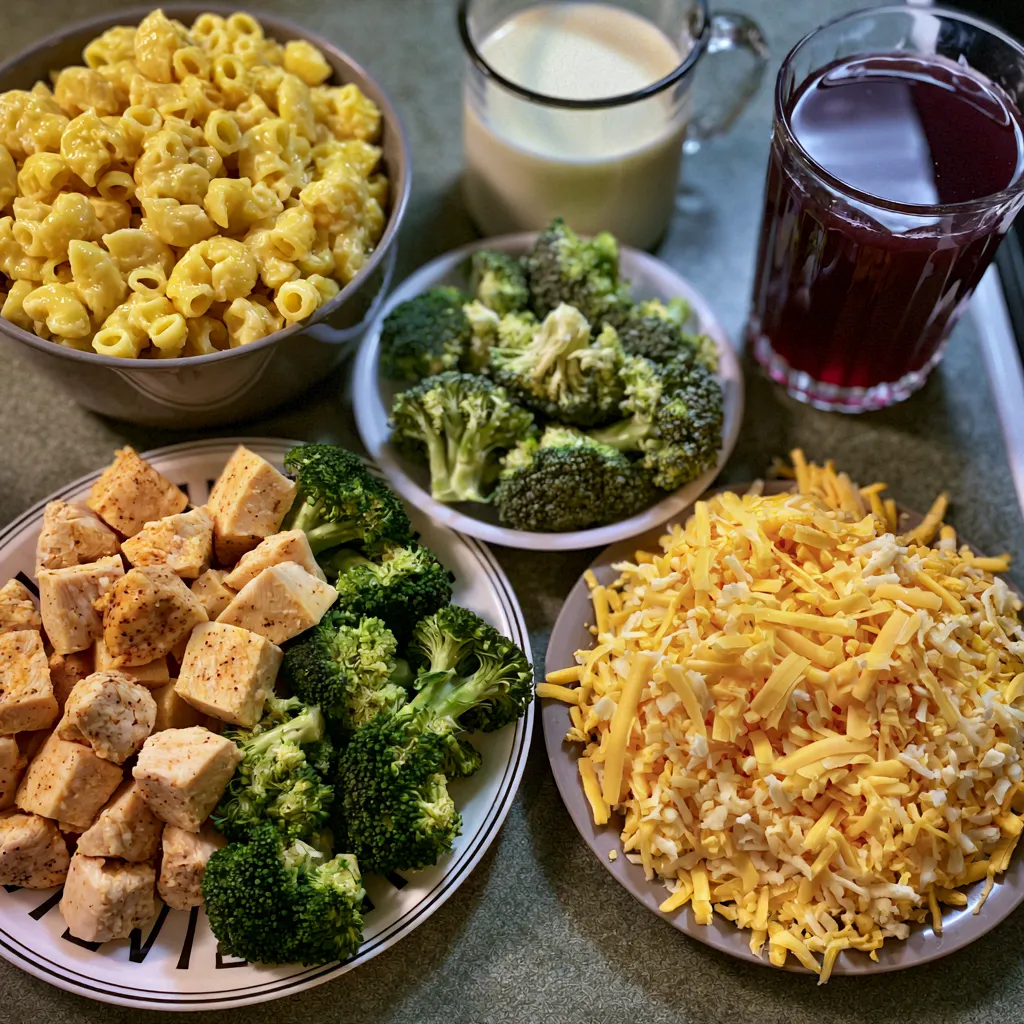 Creamy Crockpot Chicken Broccoli Mac