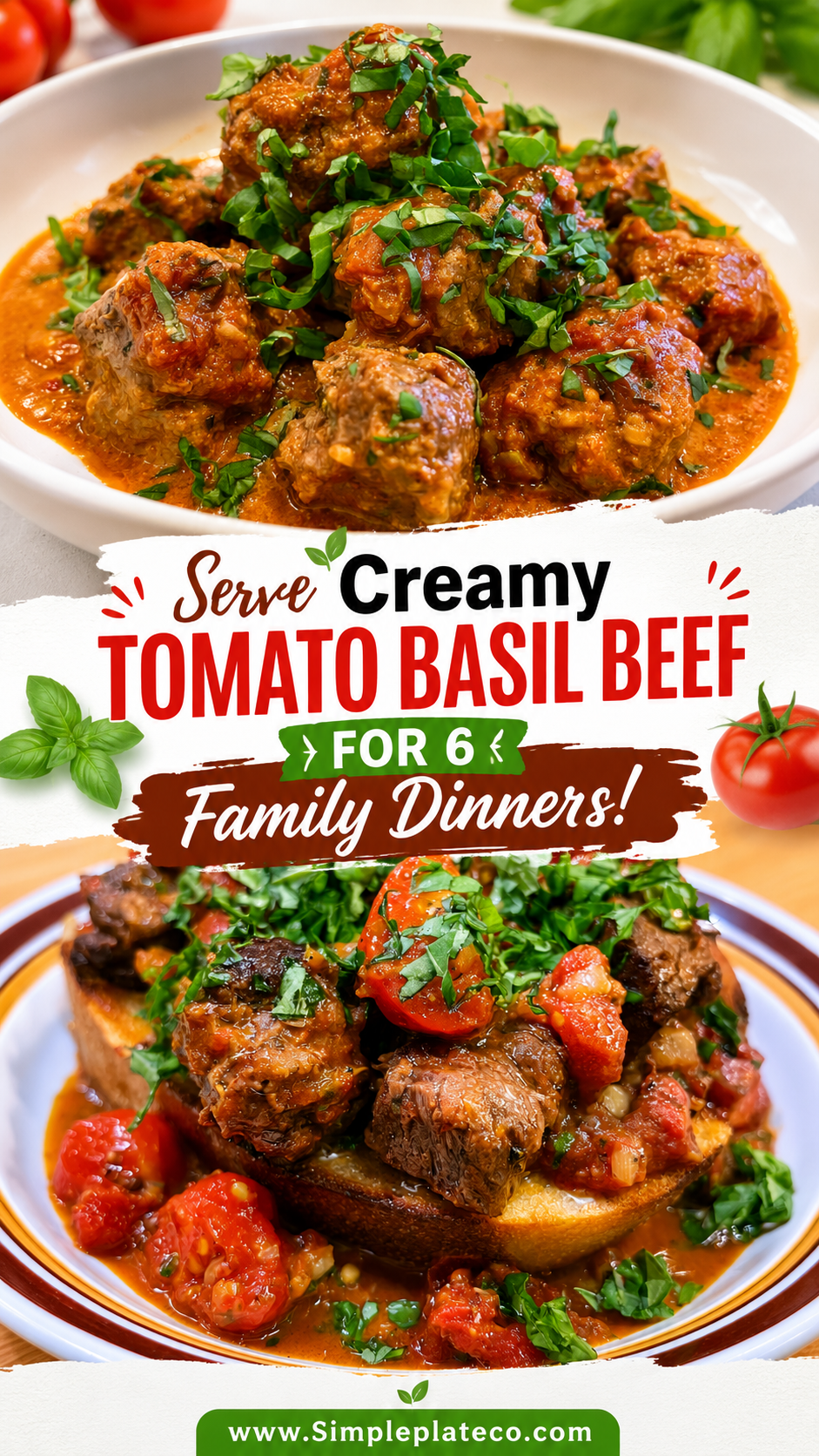 Creamy Tomato Basil Beef