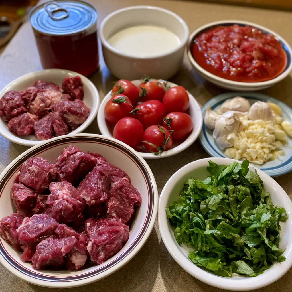 Creamy Tomato Basil Beef