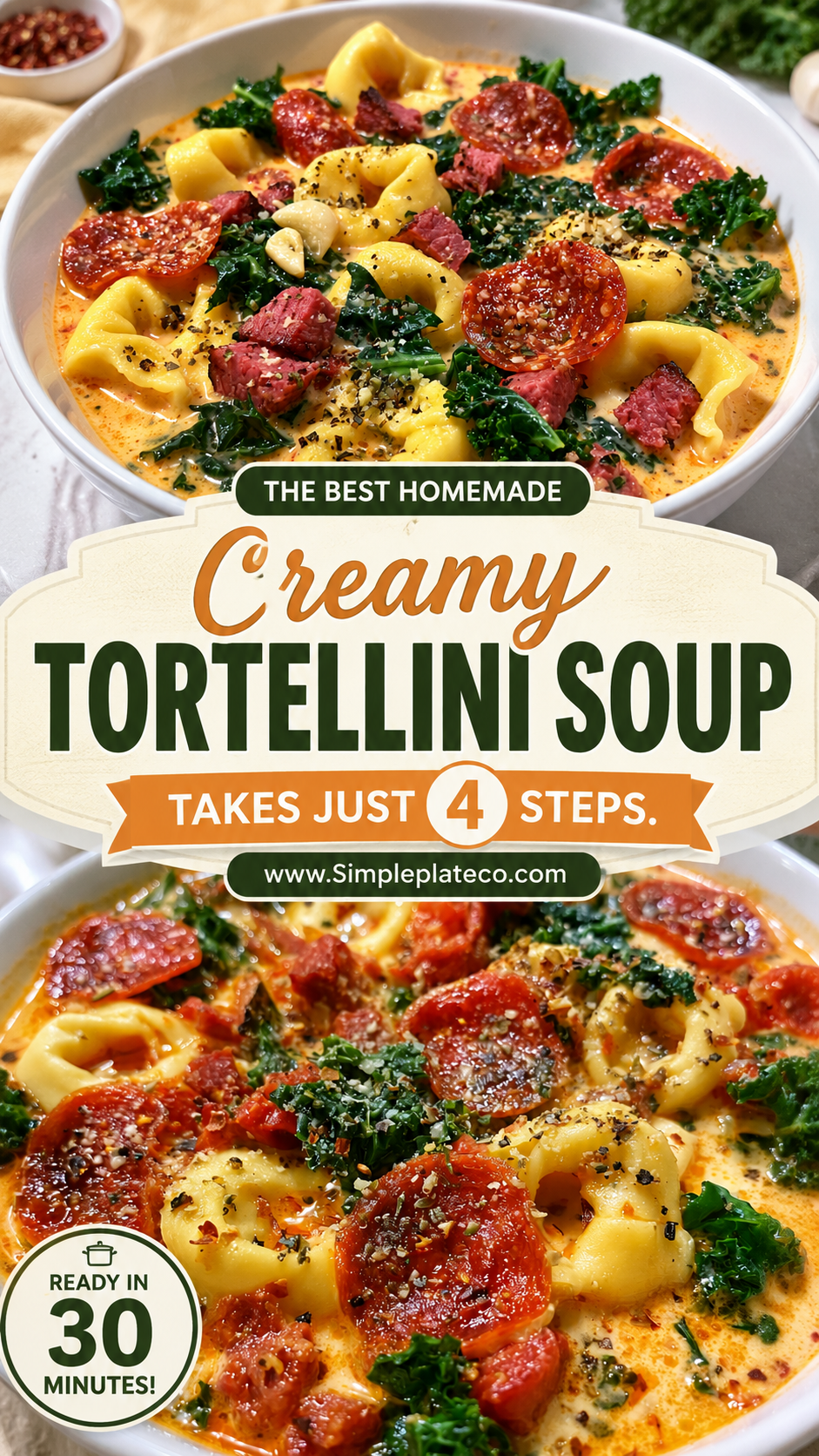 Creamy Tortellini Soup