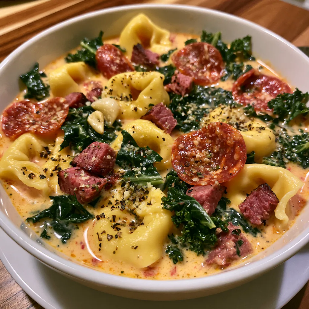 Creamy Tortellini Soup