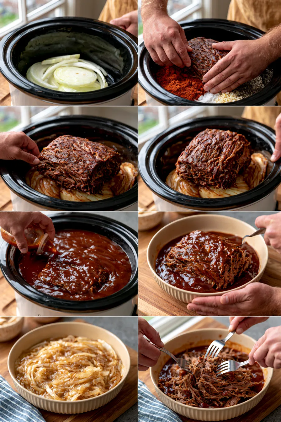 Crock Pot BBQ Pulled Beef