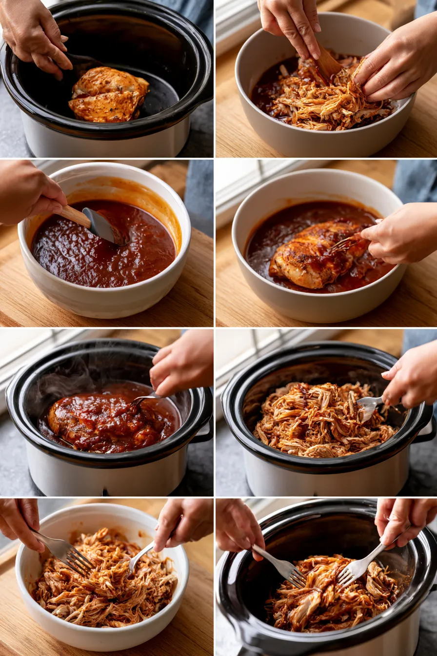 Crock Pot BBQ Pulled Chicken