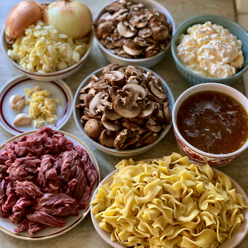Crock Pot Beef Stroganoff