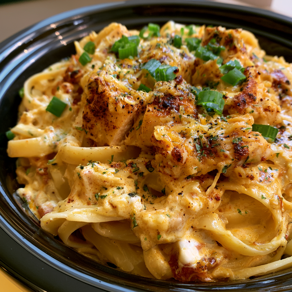 Crock Pot Cajun Chicken Pasta