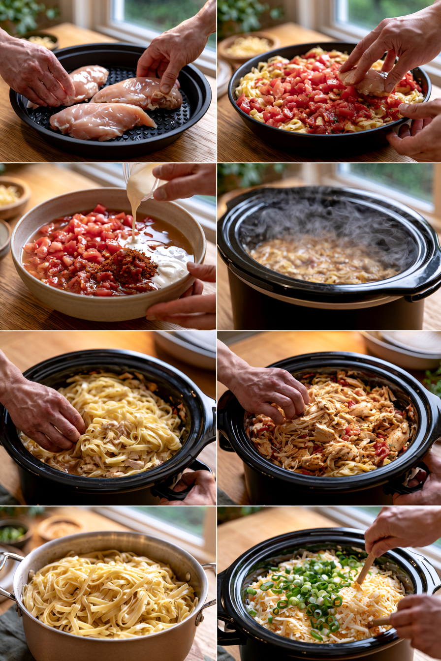 Crock Pot Cajun Chicken Pasta