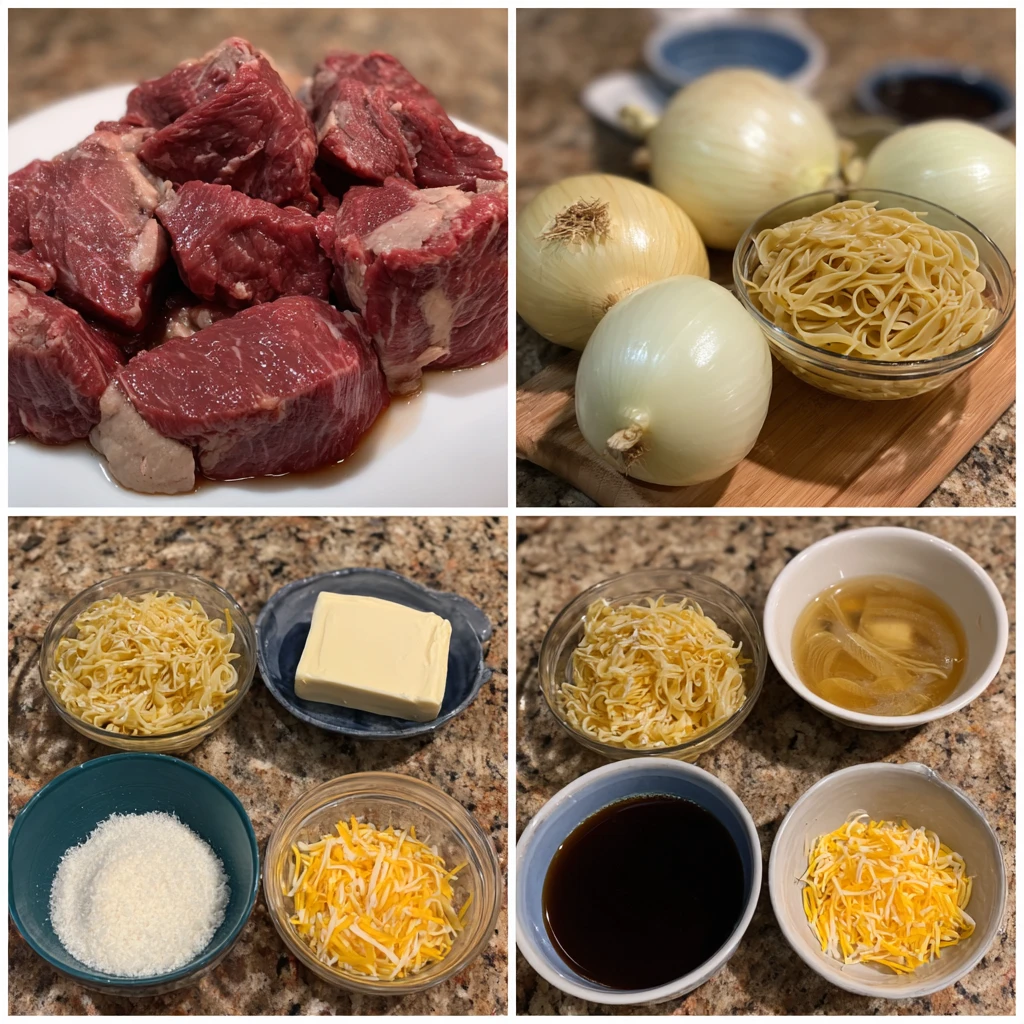 Crock Pot French Onion Beef and Noodles