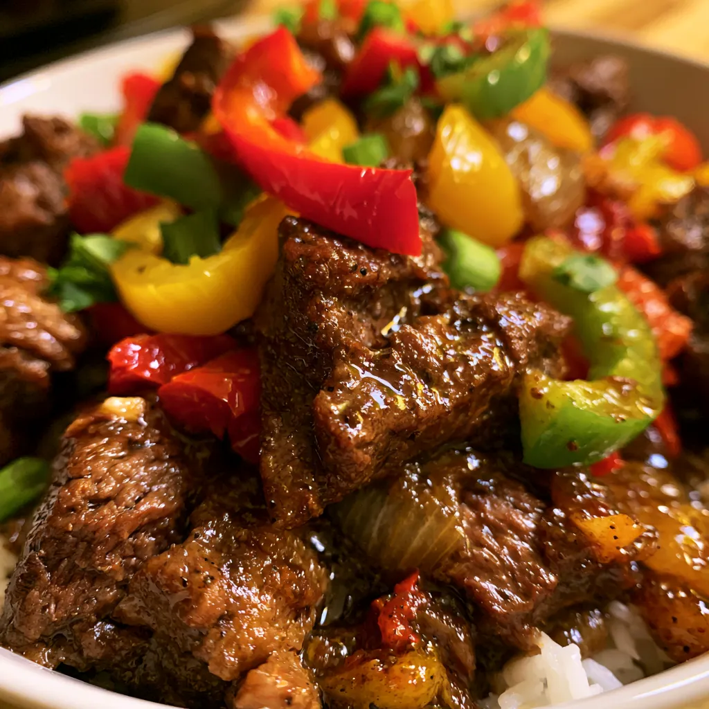 Crock Pot Pepper Steak