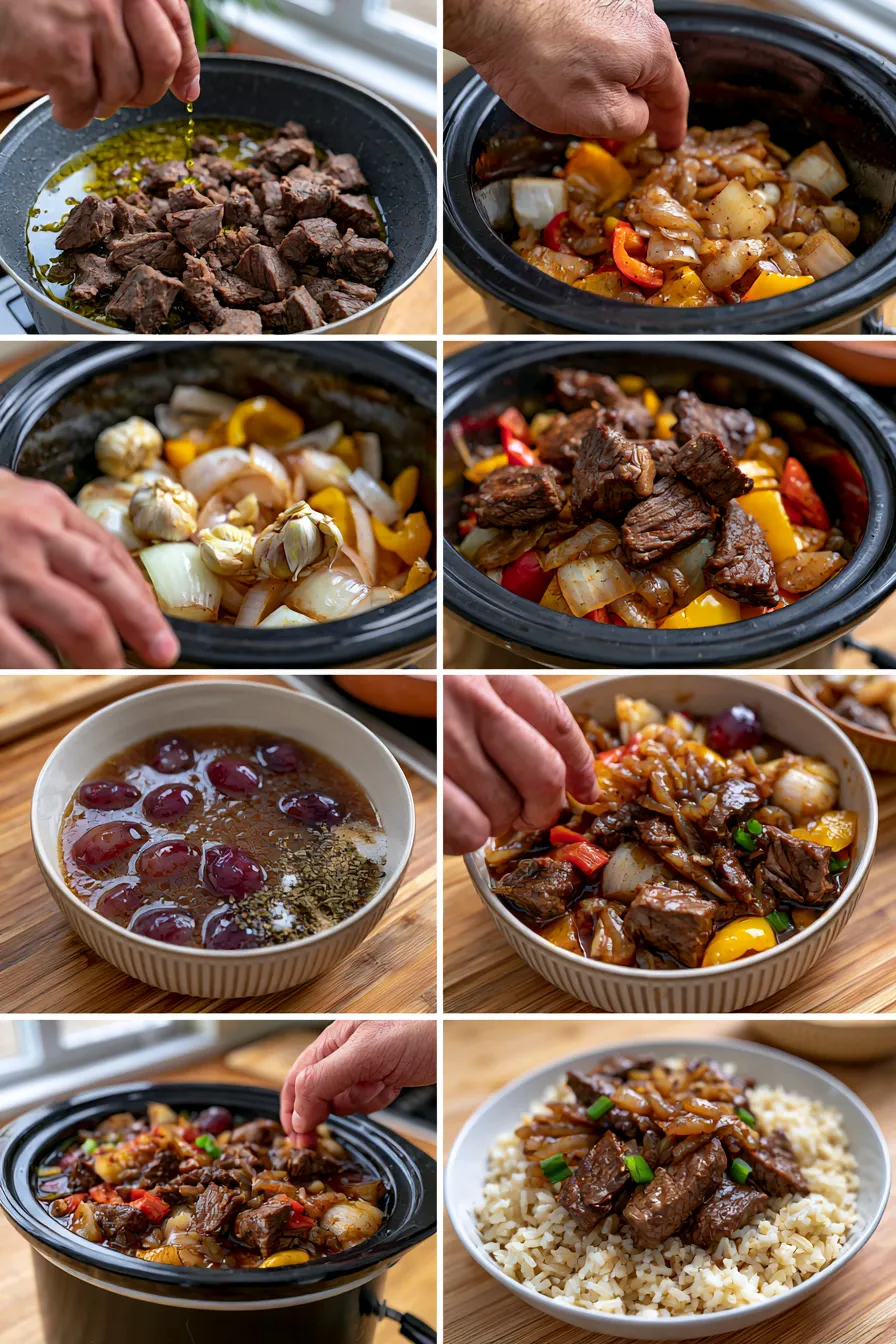 Crock Pot Pepper Steak