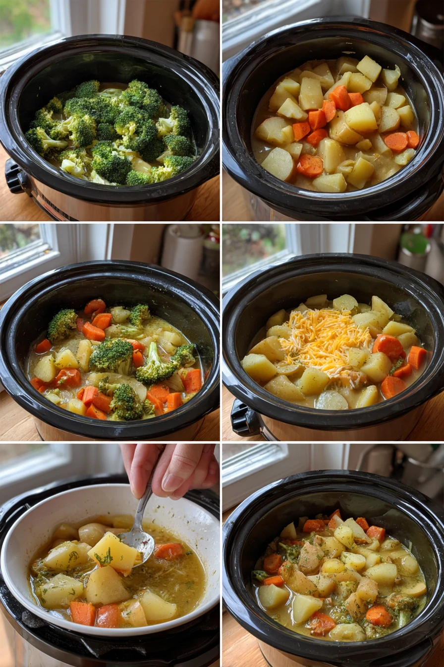 Crockpot Broccoli Cheddar Soup