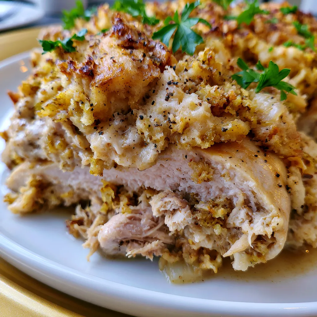 Crockpot Chicken and Stuffing