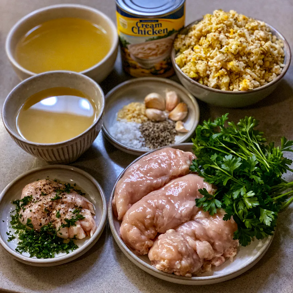 Crockpot Chicken and Stuffing