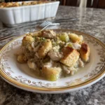 Crockpot Chicken and Stuffing Casserole
