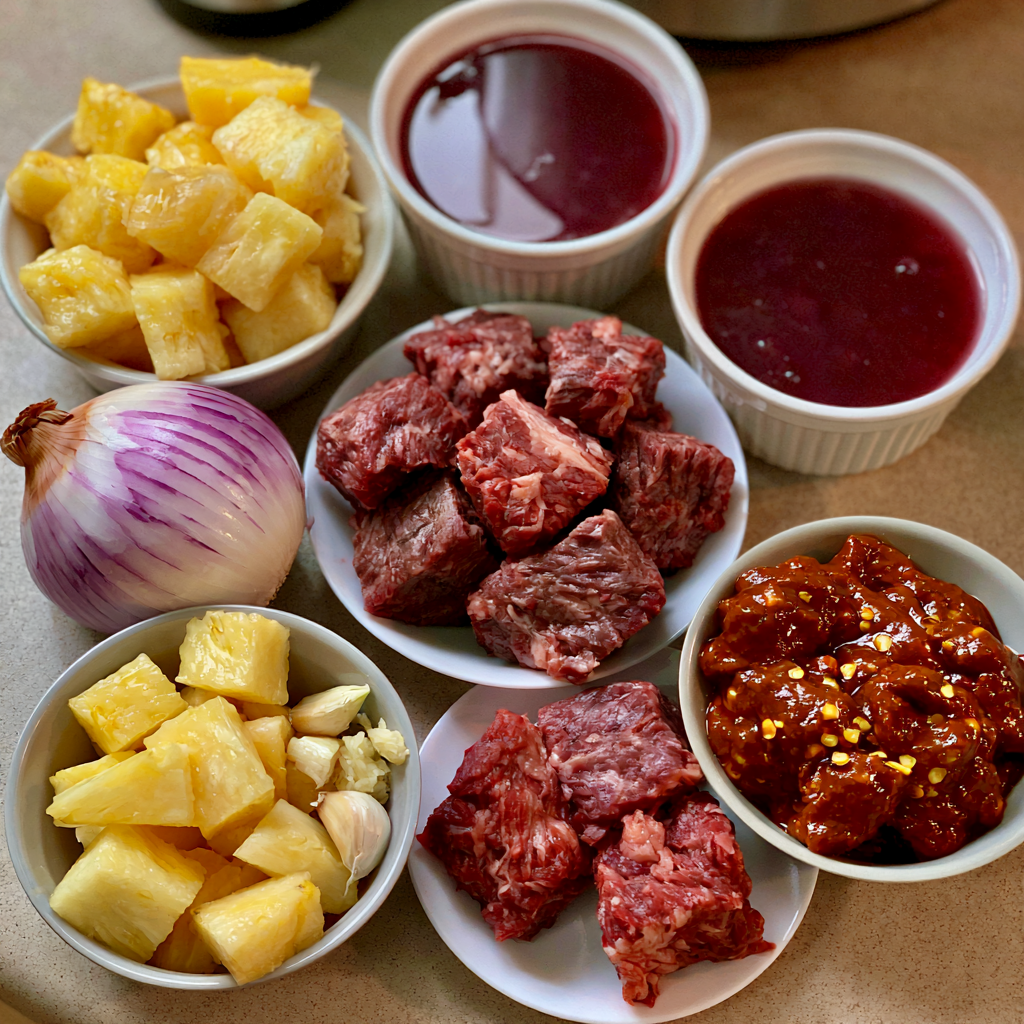Crockpot Chipotle Pineapple Pot Roast Bowl