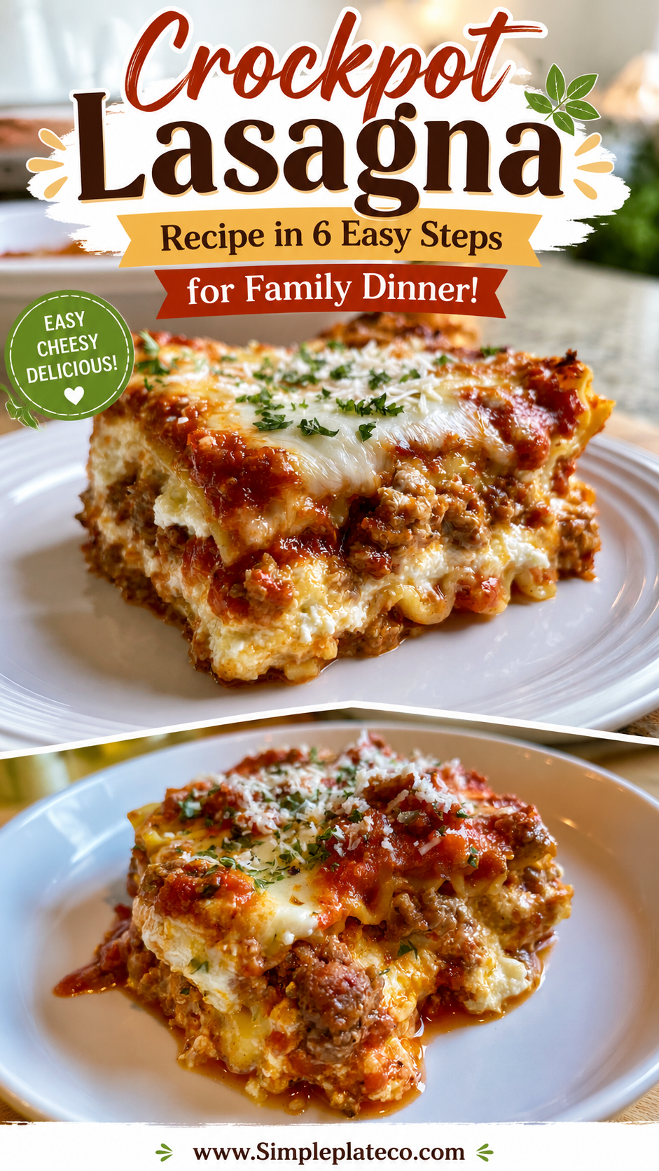 Crockpot Lasagna Recipe