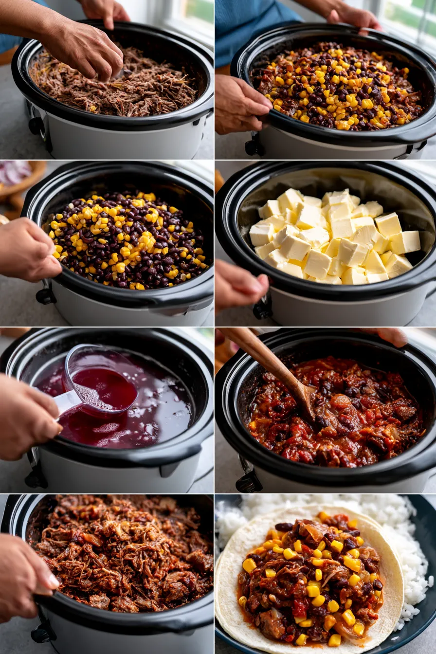 Fiesta Beef Crock Pot Recipe