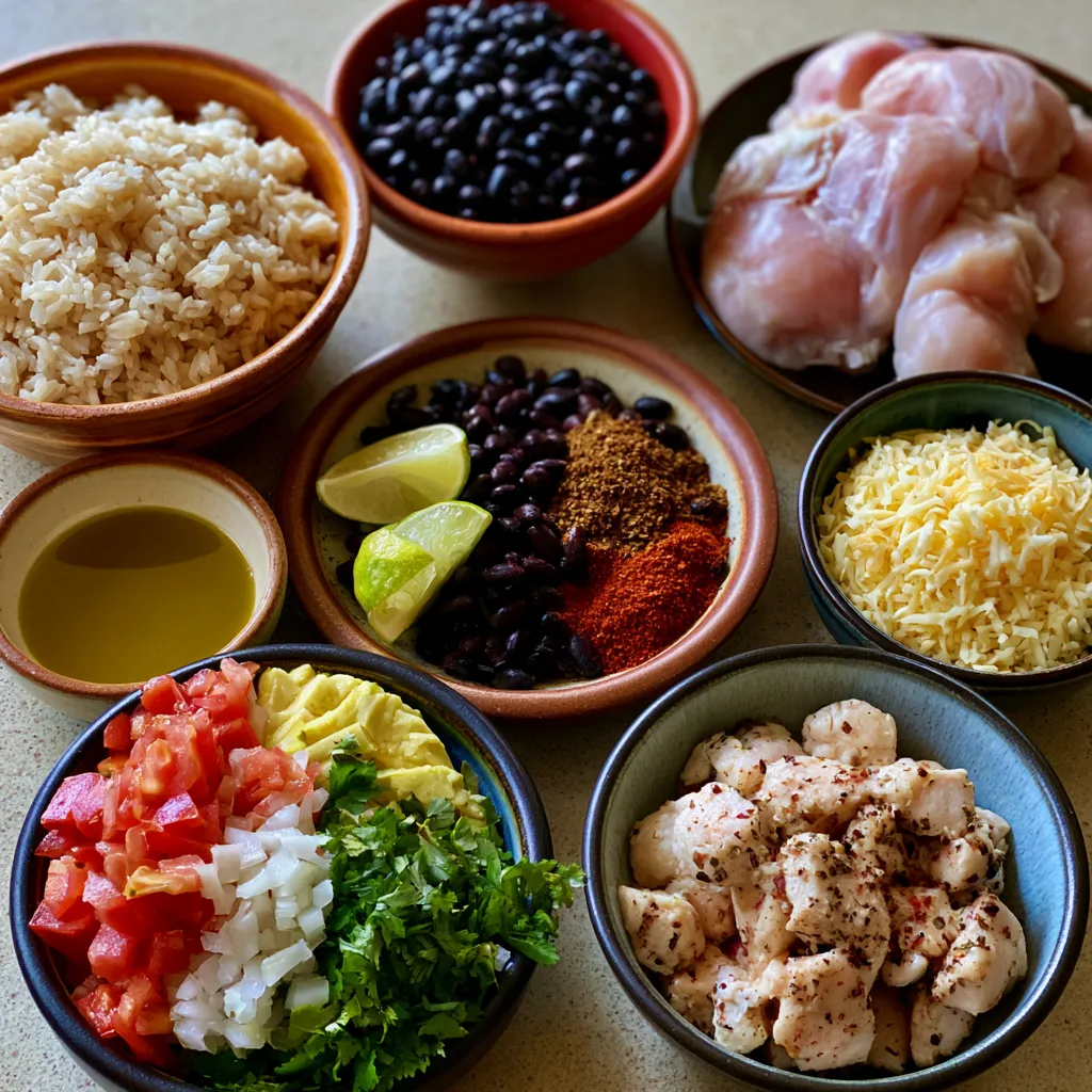 Grilled Chicken Burrito Bowls