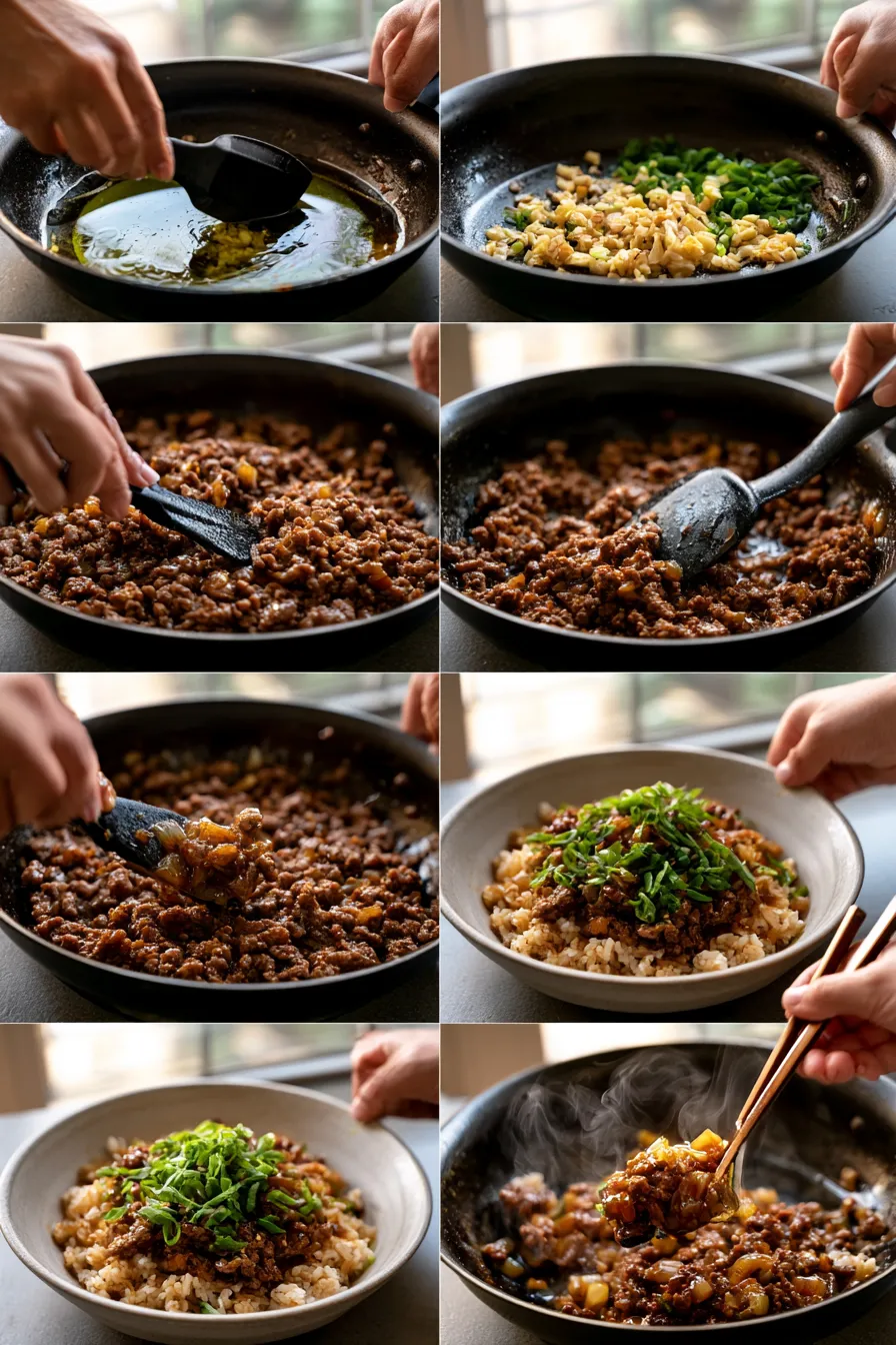 Honey Garlic Ground Beef