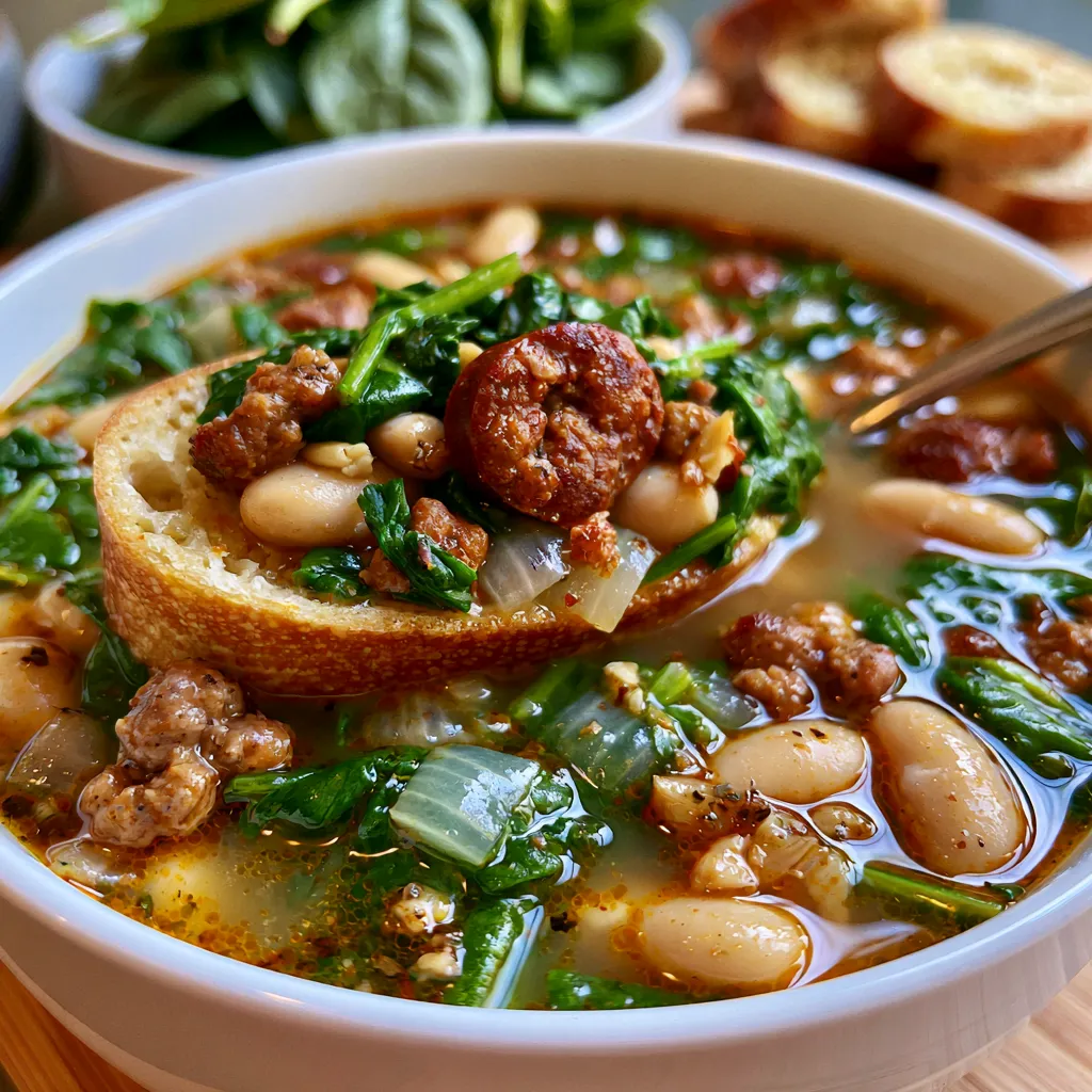 Italian Sausage White Bean Soup