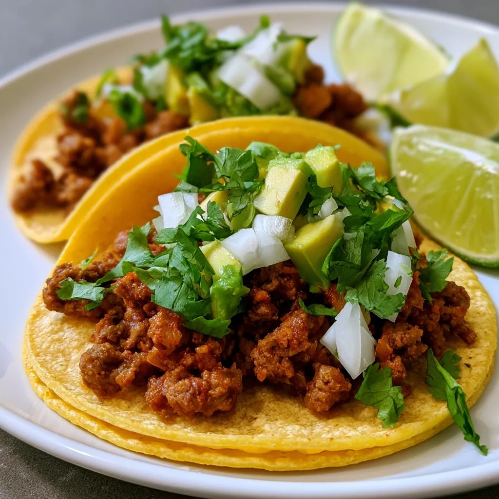 Slow Cooker Beef Chorizo Tacos
