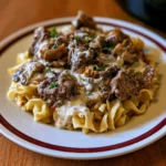 Slow Cooker Beef Stroganoff
