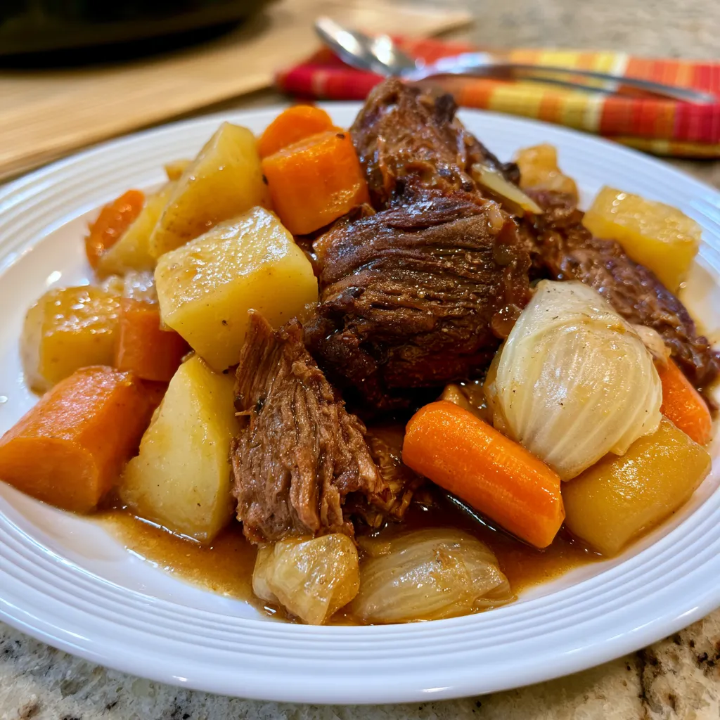 Slow Cooker Beef and Potatoes
