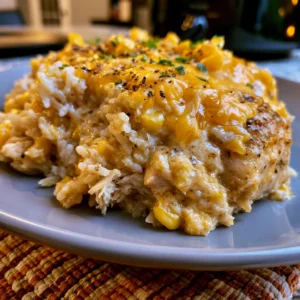 Slow Cooker Cheesy Chicken and Rice