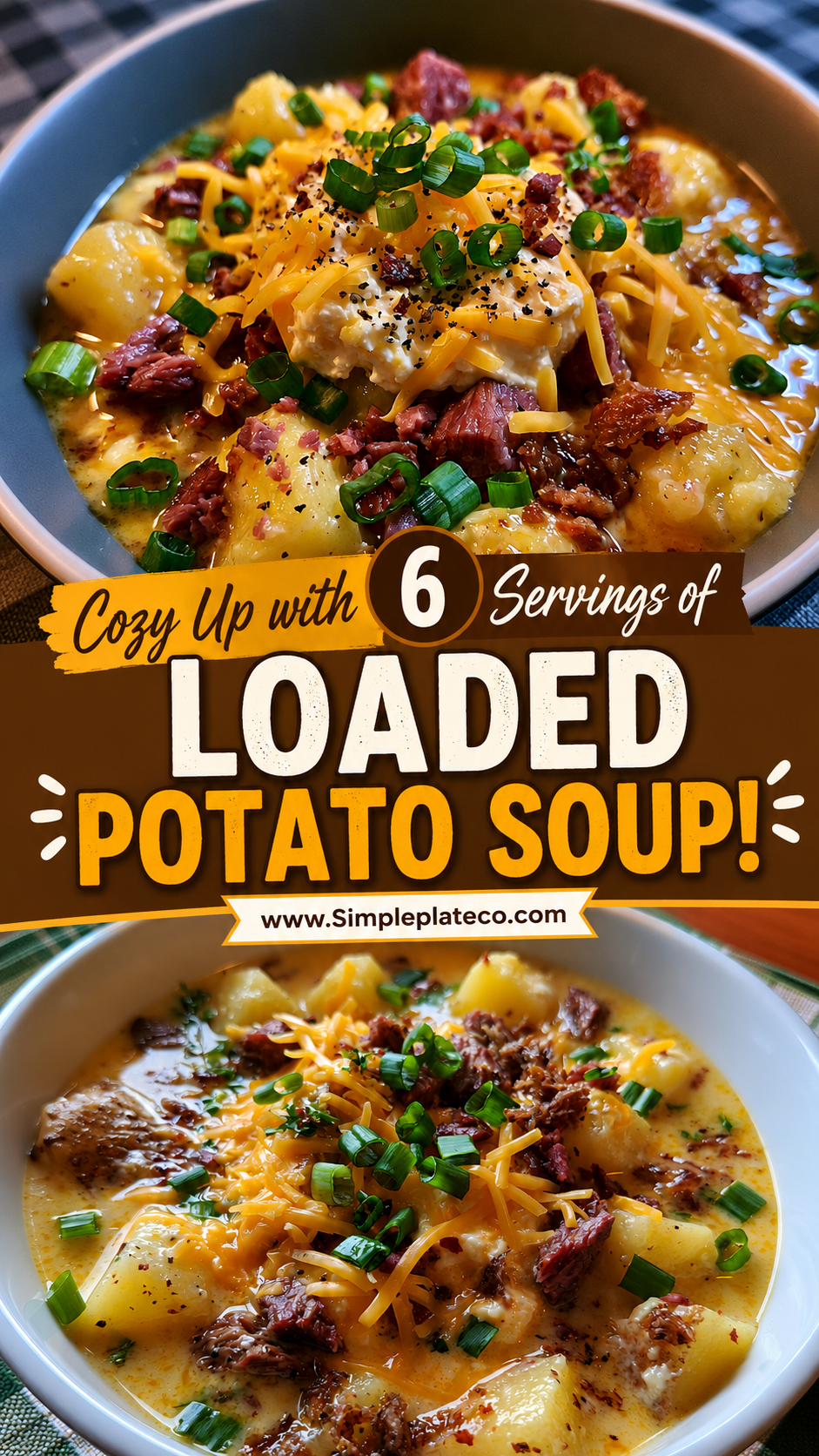 Slow Cooker Loaded Potato Soup