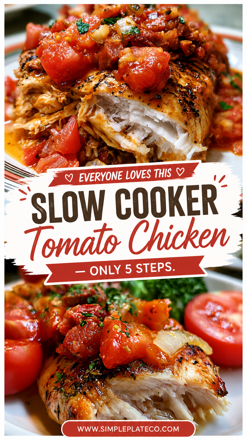 Slow Cooker Tomato Chicken